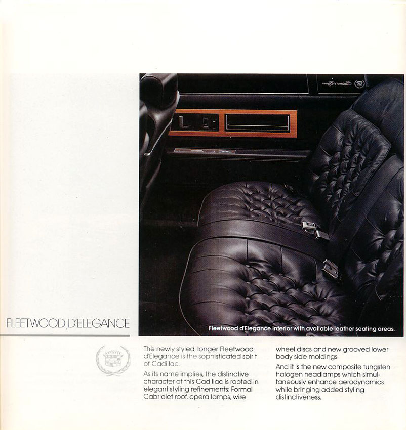 1987 Cadillac Brochure Page 12